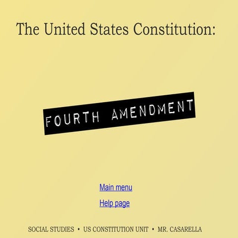 Fourth amendment tutorial 