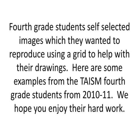 Fourth grade grid drawings | PPTX