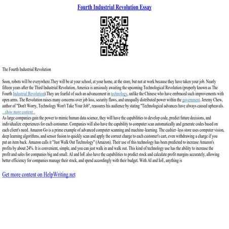 Critical Lens Essay