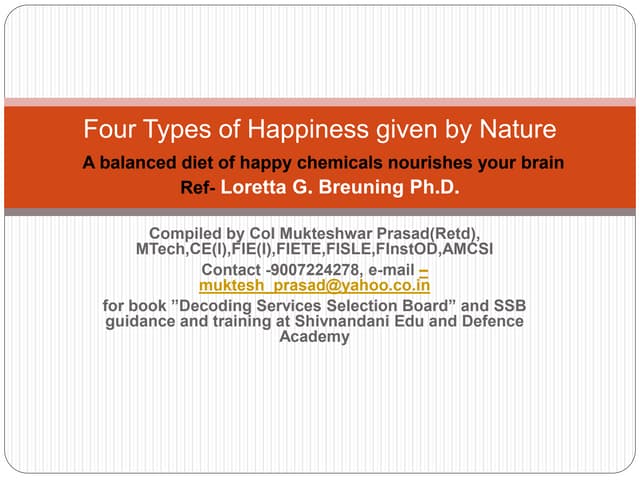 Four types of happiness given by nature