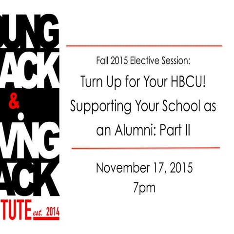 Turn Up for Your HBCU: Part II