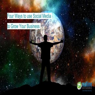 Four Ways to use Social Media to grow your business
