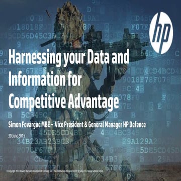 Mr Simon Fovargue - RUSI Land Warfare Conference 2015