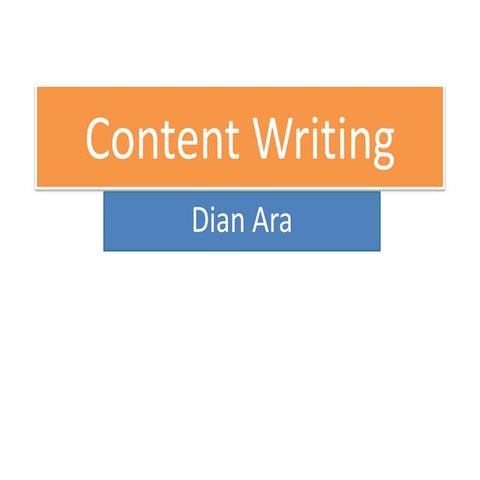 Content Writing