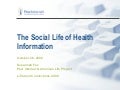 Trends: The Social Life of Health Information 10-26-2009