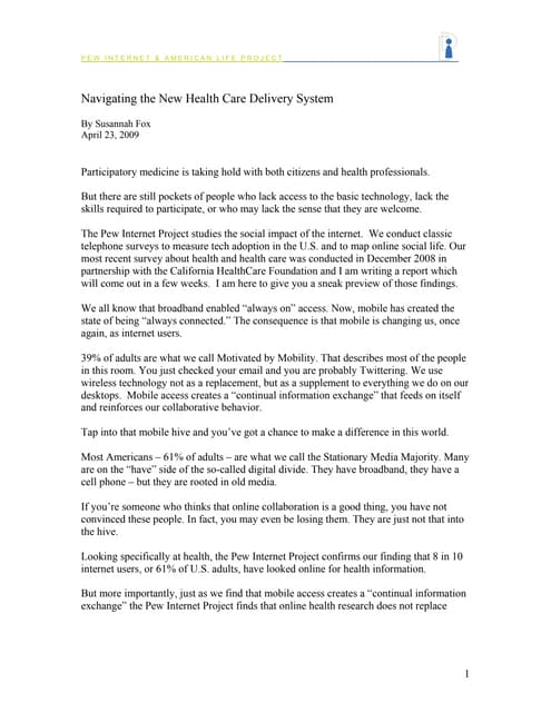 Navigating the New Health Care Deli...