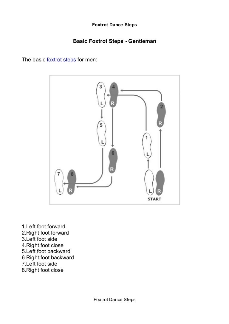 Foxtrot dance steps