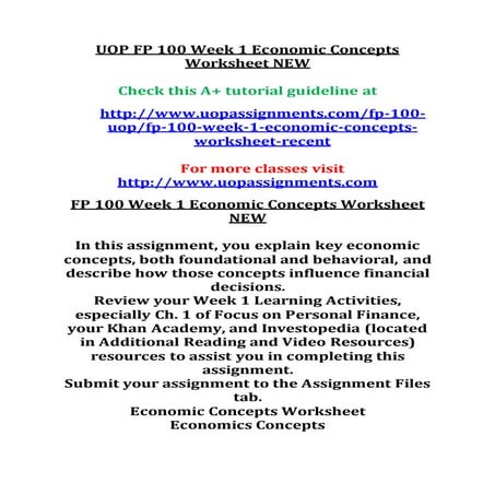 FP 100 Entire Course NEW