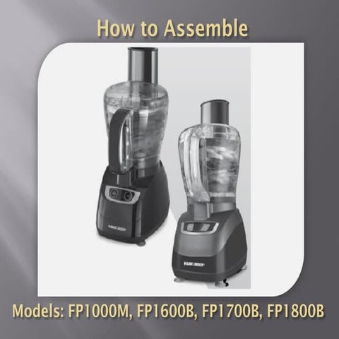 Fp1600: How to Assemble 