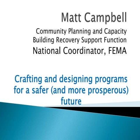 Community Planning & Capacity Building