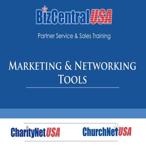 Partner Training: Marketing & Networking Tools