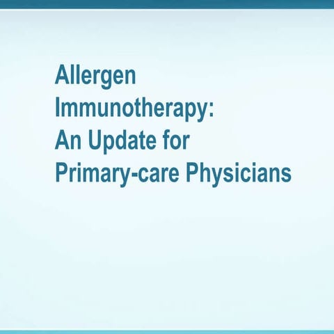 DR Gill allergen immunotherapy apr 2nd, 2014