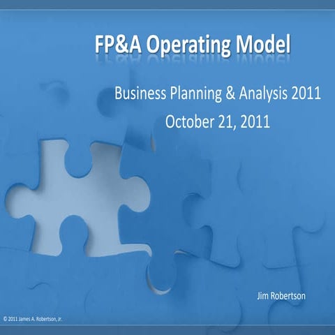 Fp&a operating model