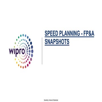 Wipro FP&A Planning