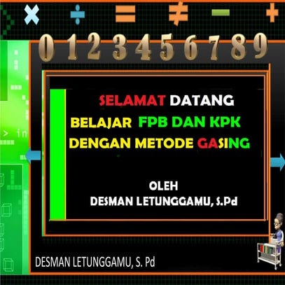 materi kuliah matematika FPB teori bilangan | PPT