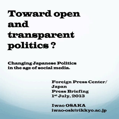 Social media and politics | PPT
