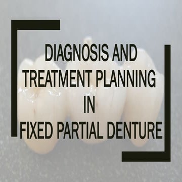 case presentation of patient of fixed prosthodontics department | PDF