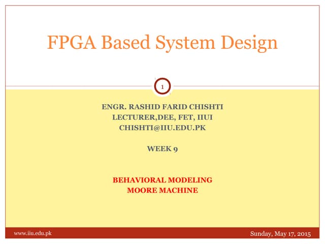 Fpga 09-behavioral-modeling-moore-machine