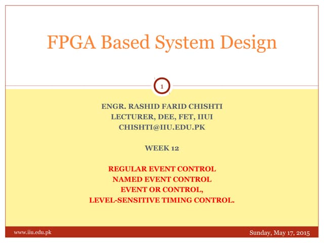Fpga 12-event-control