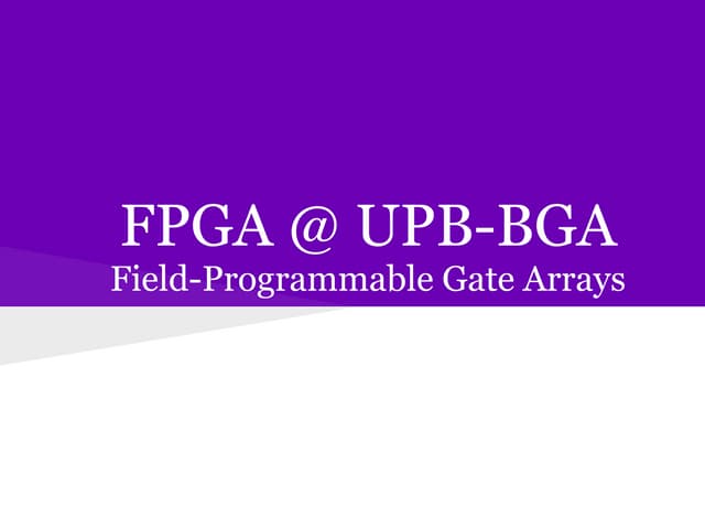FPGA @ UPB-BGA