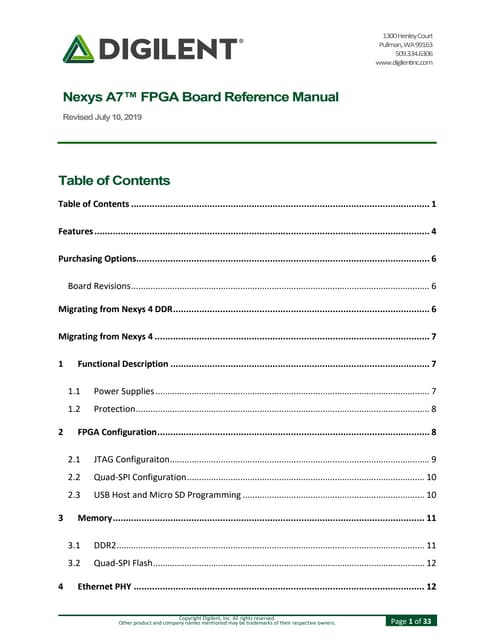 FPGA Board (Nexys A7-100T) User Guide.pdf