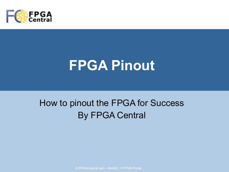 FPGA Pinout How To Define Pins For FPGA