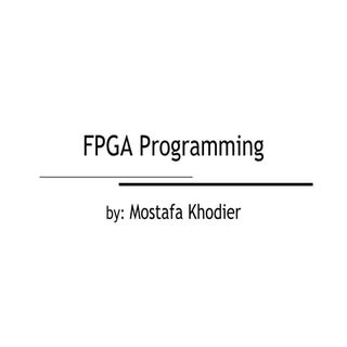 Fpga programming