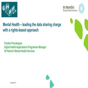 Mental Health - Leading the data sharing charge with a rights-based approach