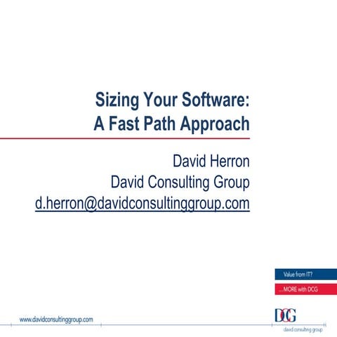 Sizing Your Software: A Fast Path Approach