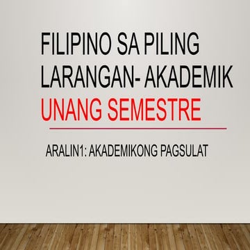 Pagsulat sa Piling Larangan (Lesson 1).pptx