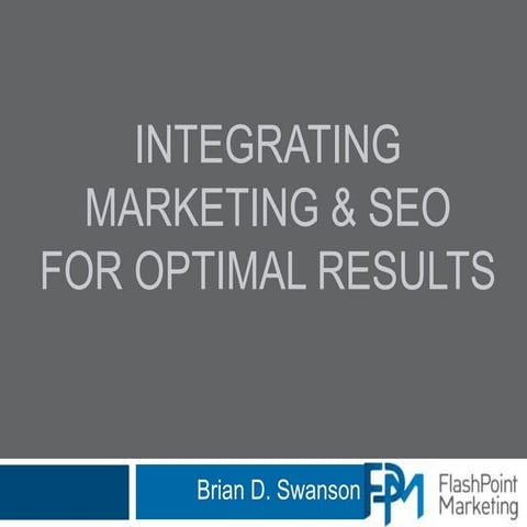 Integrating Marketing & SEO 