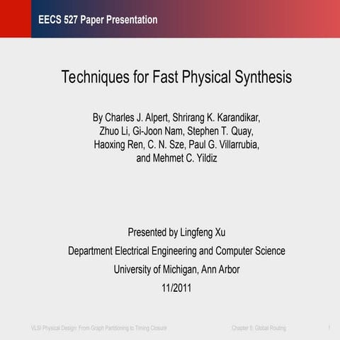 fps(techniques of fast physical synthesis).ppt
