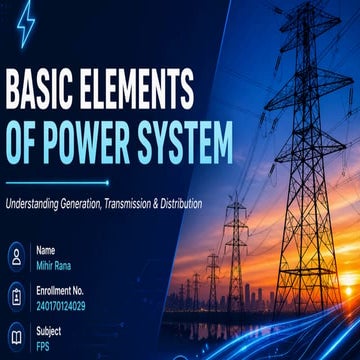 Structure of power system | PDF