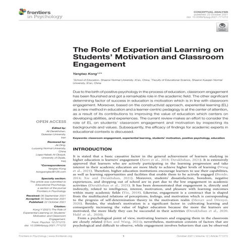 Research in Experiential Learning (LSPU)