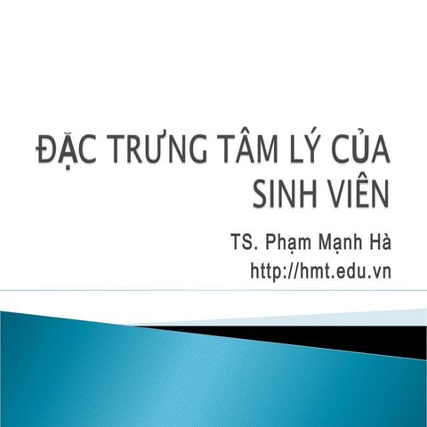Đặc trưng tâm lý của sinh viên