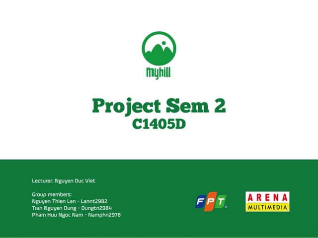FPT Arena Multimedia - My Hill Website project