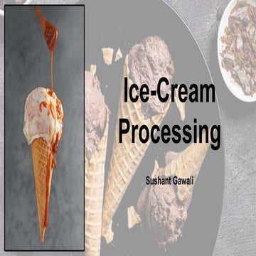 Ice Cream Production