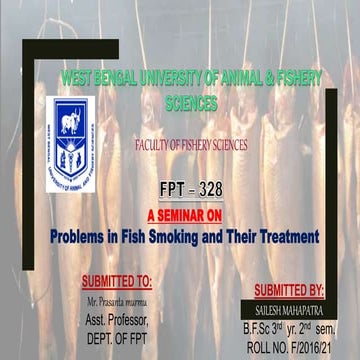Problems of consumption smoked fish products
