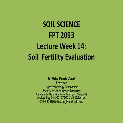 Fpt 2093 soil_science_week_14_soil_fertility_evaluation