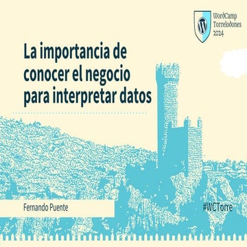 La importancia de conocer el negocio para interpretar datos - WordCamp Torrel...