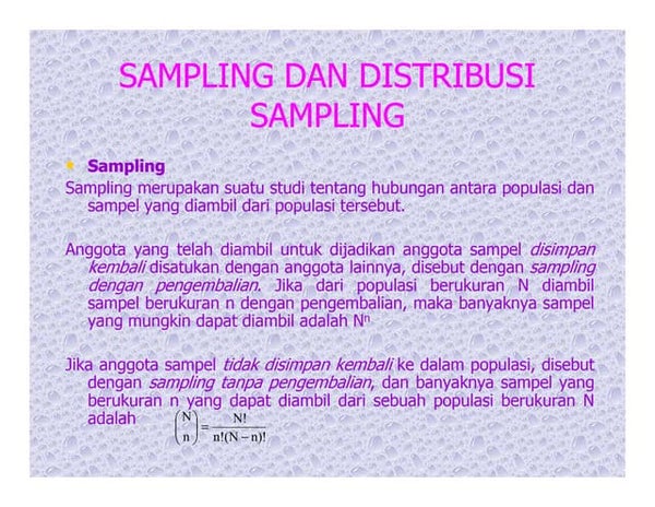 Apa Itu Distribusi Sampling Apa Itu Distribusi Sampling