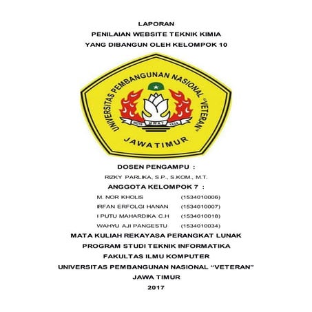 Laporan Revisi Function Point (Website Teknik Kimia)