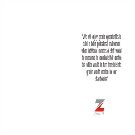 Zenith bank annual report 2005