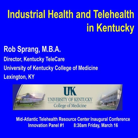 Industrial Health and Telehealth in Kentucky