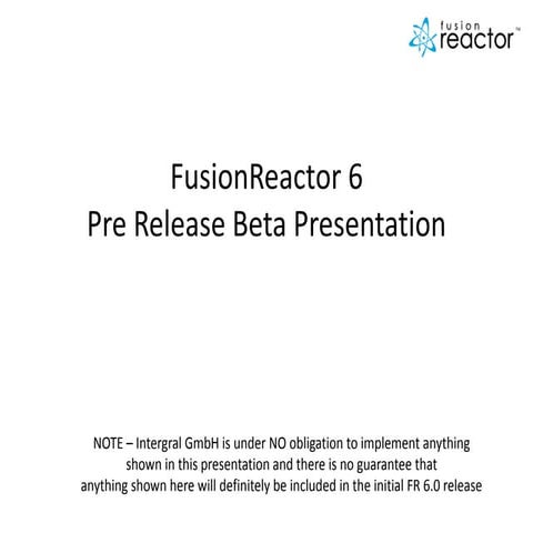 FR 6 BETA Release Preview 