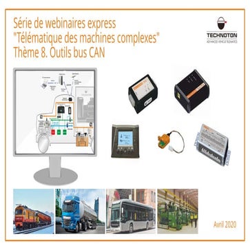Outils d'analyse et d'affichage des données du bus CAN J1939 et FMS. Webinair...
