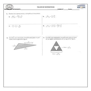 Fracciones Algebraicas