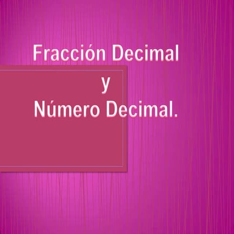 Fracción decimal