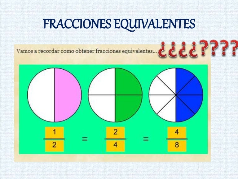 Quais São As Três Frações Equivalentes A 1 2