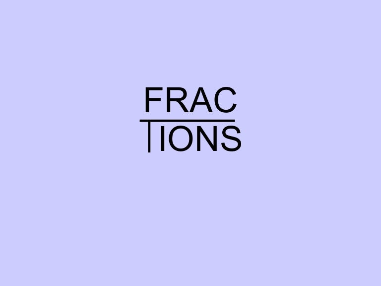 A small review of fractions, decimals and percentages